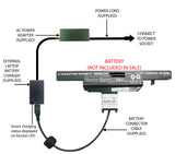 External Laptop Battery Charger for Clevo W540EU W550EU W550SU Series, W540BAT-6 1